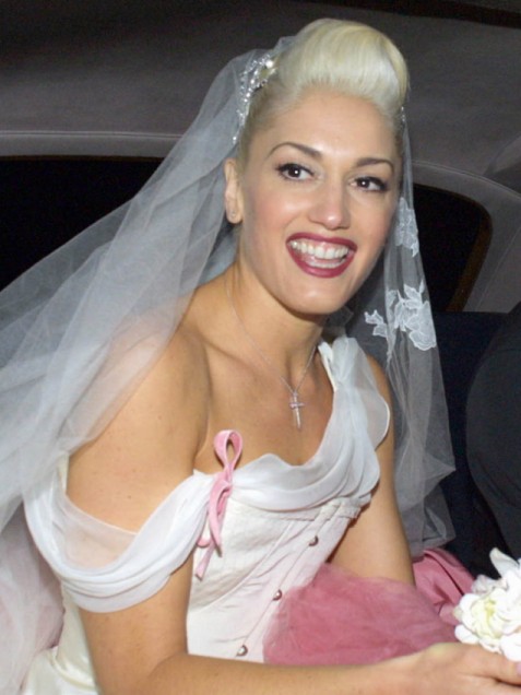 Gwen Stefani il giorno del matrimonio
