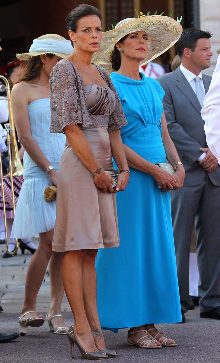 Caroline e Stephanie di Monaco a nozze civili Alberto e Charlene