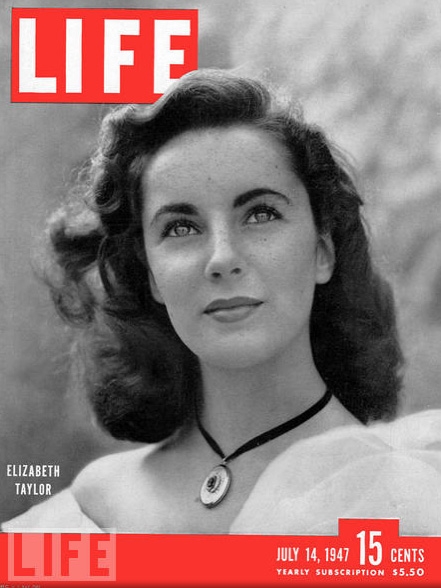 Liz Taylor copertina Life 1947