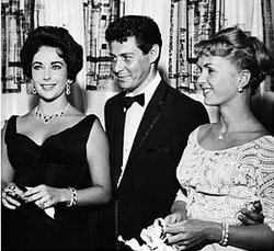 Liz Taylor con Eddie Fisher e Debbie Reynolds