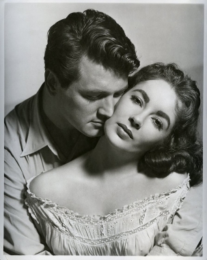 Liz Taylor e Rock Hudson - Foto pubblicitaria per Il Gigante 1956