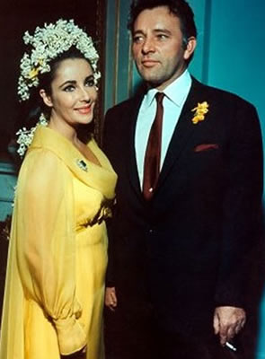 Liz Taylor prime nozze con Richard Burton 