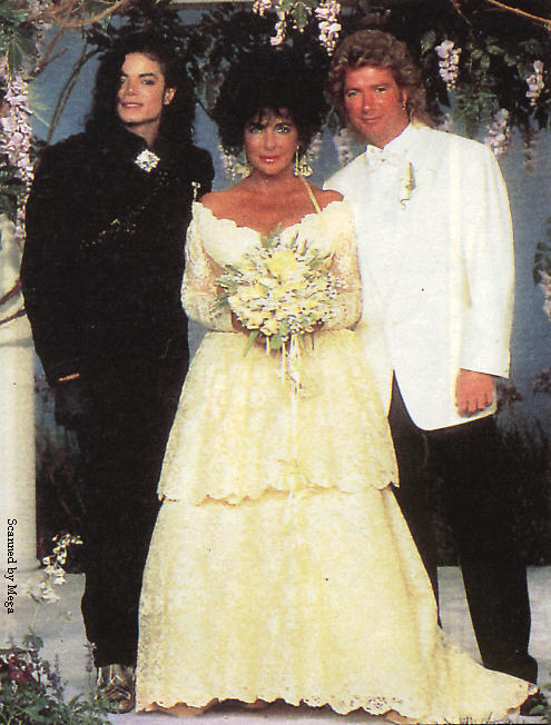 Liz Taylor nozze con Larry Fortensky e testimone Michael Jackson
