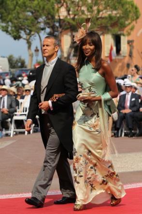 Naomi Campbell con Vladimir Doronin a nozze Alberto e Charlene di Monaco