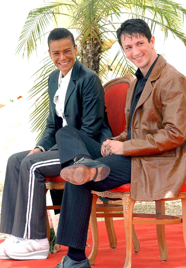 Stephanie di Monaco con Adans Lopez Peres da royalweddings.hellomagazine.com Stephanie di Monaco con Adans Lopez Peres da royalweddings.hellomagazine.com
