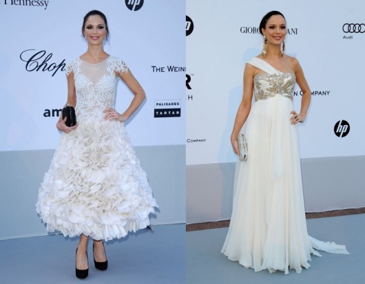 Georgina Chapman in Marchesa al festival di Cannes 2011