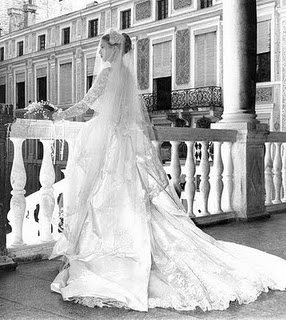 Grace Kelly in abito da sposa 