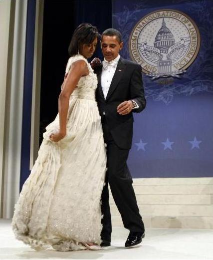 Michelle Obama al ballo inaugurale in Jason Wu Michelle Obama al ballo inaugurale in Jason Wu