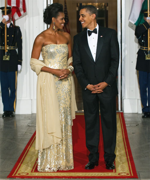Barack e Michelle Obama ricevono il primo ministro indiano Barack e Michelle Obama ricevono il primo ministro indiano