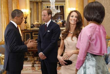 Barack e Michelle Obama con William e Kate Barack e Michelle Obama con William e Kate