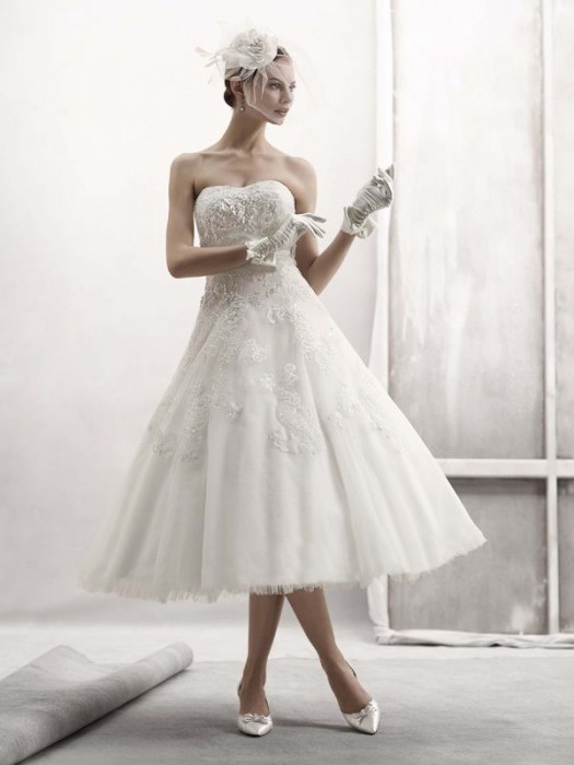 abito da sposa cassini tea length