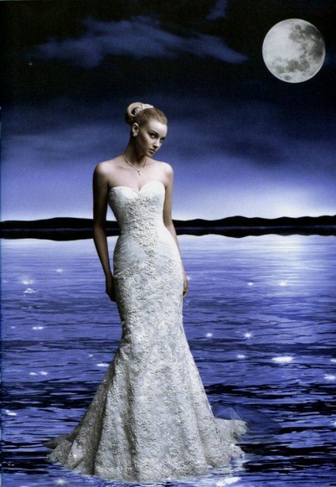 Abito da sposa Cassini a sirena in vendita da David's Bridal a 750 dollari