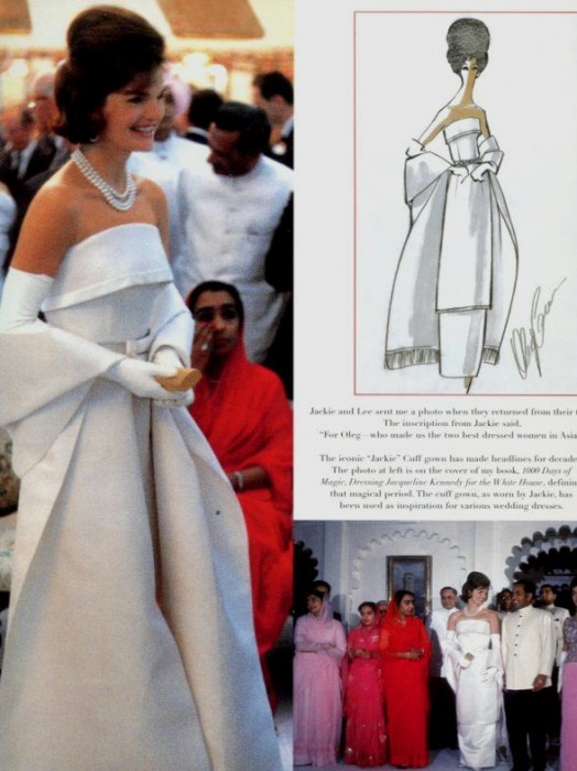 Jackie Kennedy con abito cuff dress by Cassini