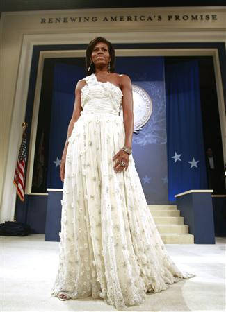 Michelle Obama al ballo inaugurale in Jason Wu Michelle Obama al ballo inaugurale in Jason Wu