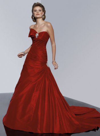 abito da sposa rosso Sottero and Midgley