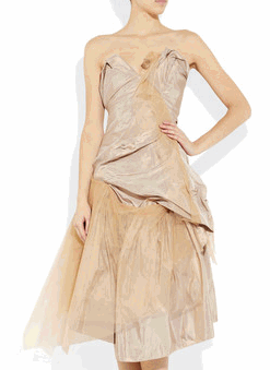 Abito da sposa corto Vivienne Westwood Gold Label per netaporter.com