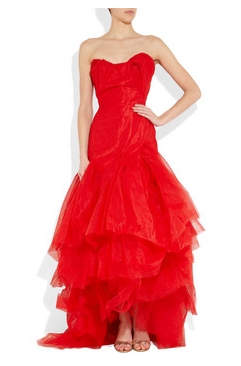 Abito da sposa rosso Vivienne Westwood in vendita su netaporter.com