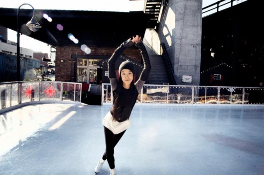 Vera Wang pattina sul ghiaccio