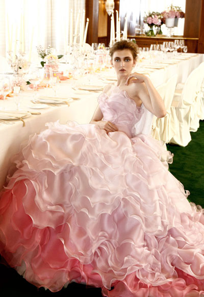 abito da sposa rosa Atelier Aimee 2012 Romantica