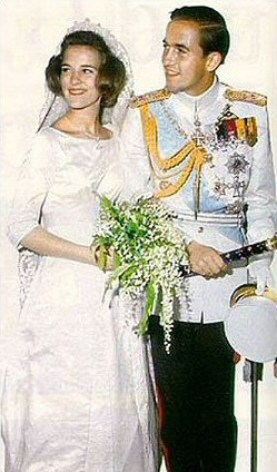 Nozze tra Re Costantino II di Grecia e la Principessa Anna Maria di Danimarca