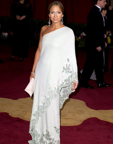 Jennifer Lopez in Valentino agli Oscar 2004