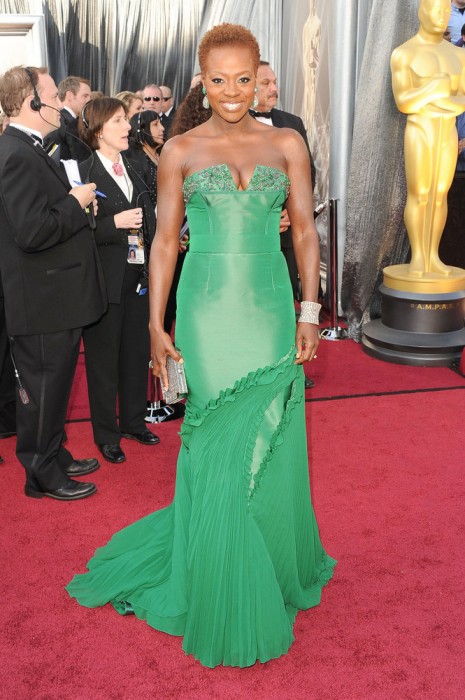 Viola Davis agli Oscar 2012 - Foto Getty