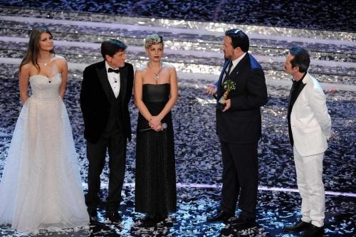 Ivana Mrezova in Sarli serata finale Sanremo