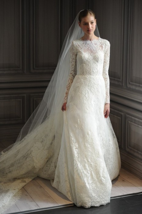Catherine Platinum collection Spring 2012 by Monique Lhuillier - Photo by MIke Colon