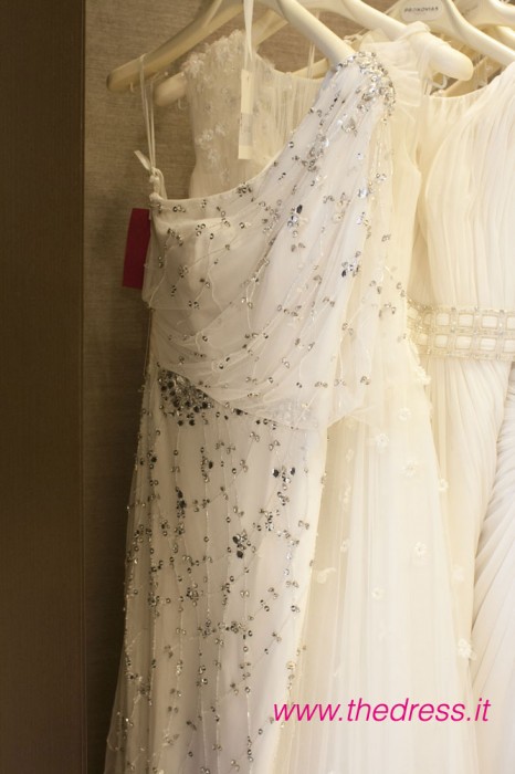 "Darsena wedding dress from Pronovias collection 2013 as seen at preview in Milan flagship store