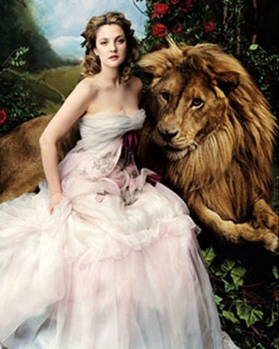 Drew Barrymore on Vogue April 2005 cover Photo by Annie Leibovitz