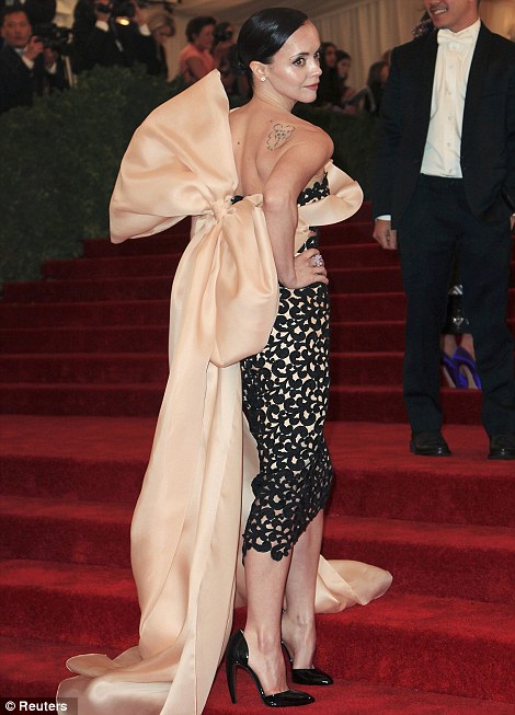 Christina Ricci in Thakoon at Met Ball 2012 - Getty