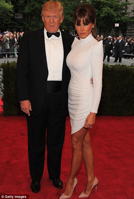 Donald Trump e Melanie Trump at Met Ball 2012 - Getty