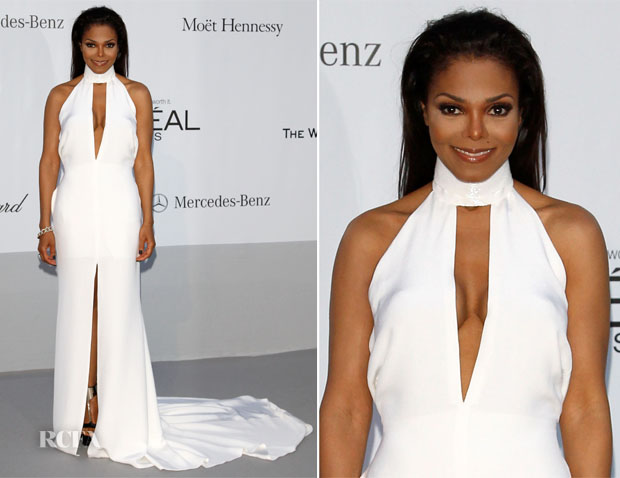 Janet Jackson in Emilio Pucci amFAR Gala 2012