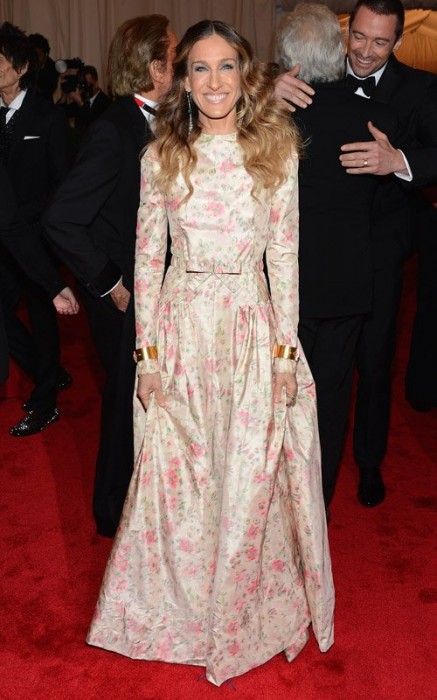 Sarah Jessica Parker in Valentino at Met Ball 2012 - Getty