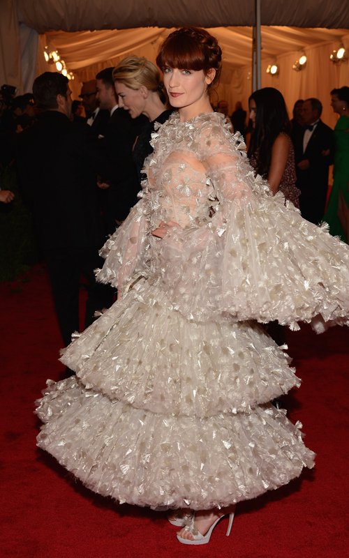 Florence Welch in Alexander McQueen at Met Ball 2012 - Foto Getty