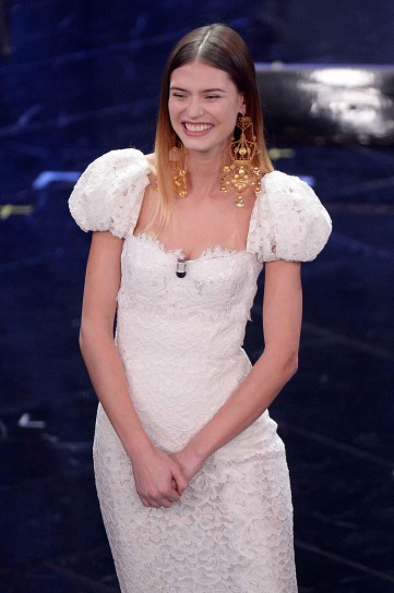 Bianca Balti Sanremo 2013 in D&G foto Lapresse 