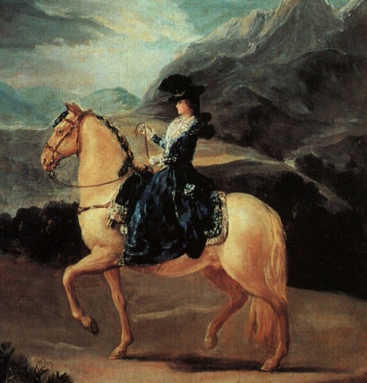 Ritratto di Maria Teresa de Vallabriga a Cavallo by Francisco de Goya 1783 Uffizi