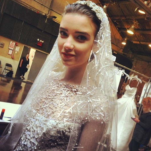 abito da sposa Monique Lhuillier Spring 2014 foto thegreyghost on instagram