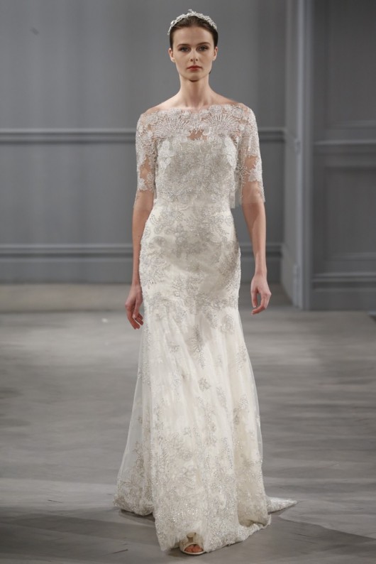abito da sposa Monique Lhuillier Spring 2014 18 foto George Chinsee