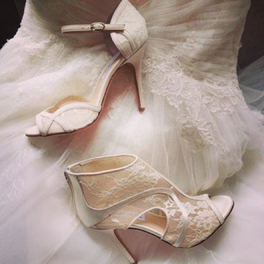 scarpe da sposa Monique Lhuillier Spring 2014 