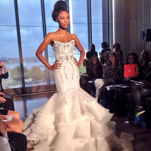 abito da sposa Aura Ines di Santo Fall 2014 