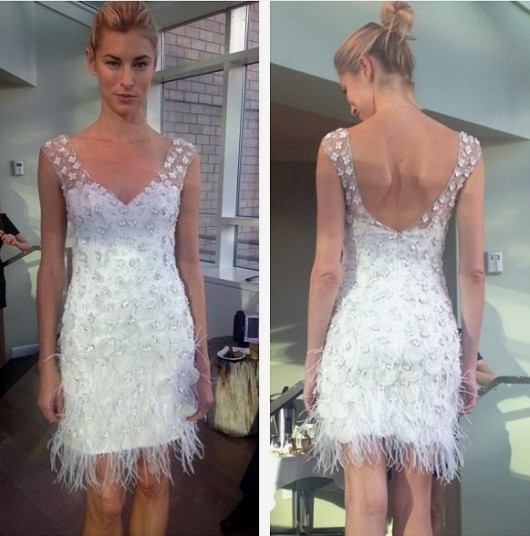 abito da sposa corto Eos Ines di Santo Fall 2014 foto breflections 