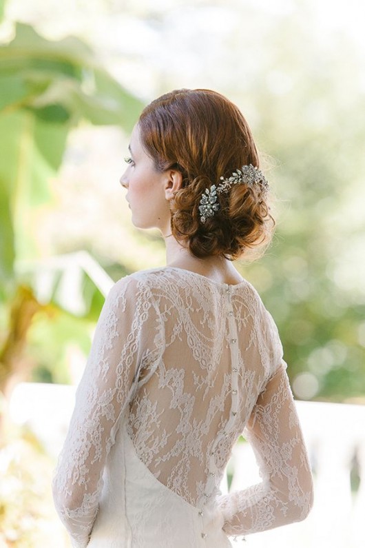 abito da sposa Estelle Sareh Nouri Fall 2014 back foto Millie B Photography