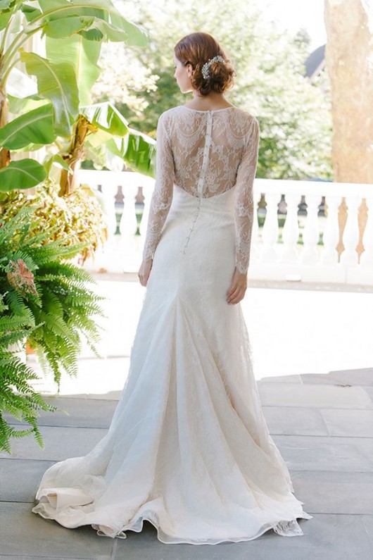 abito da sposa Estelle Sareh Nouri Fall 2014 back foto Millie B Photography
