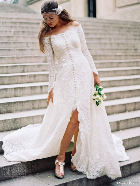 abito da sposa Halina Sareh Nouri Fall 2014 foto weddinginspirasi 