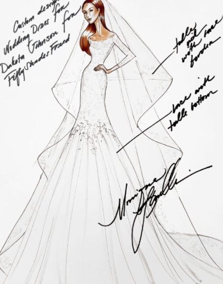 monique-lhuillier-sposa-spring-2019-grey-per-dakota-johnson-sketch