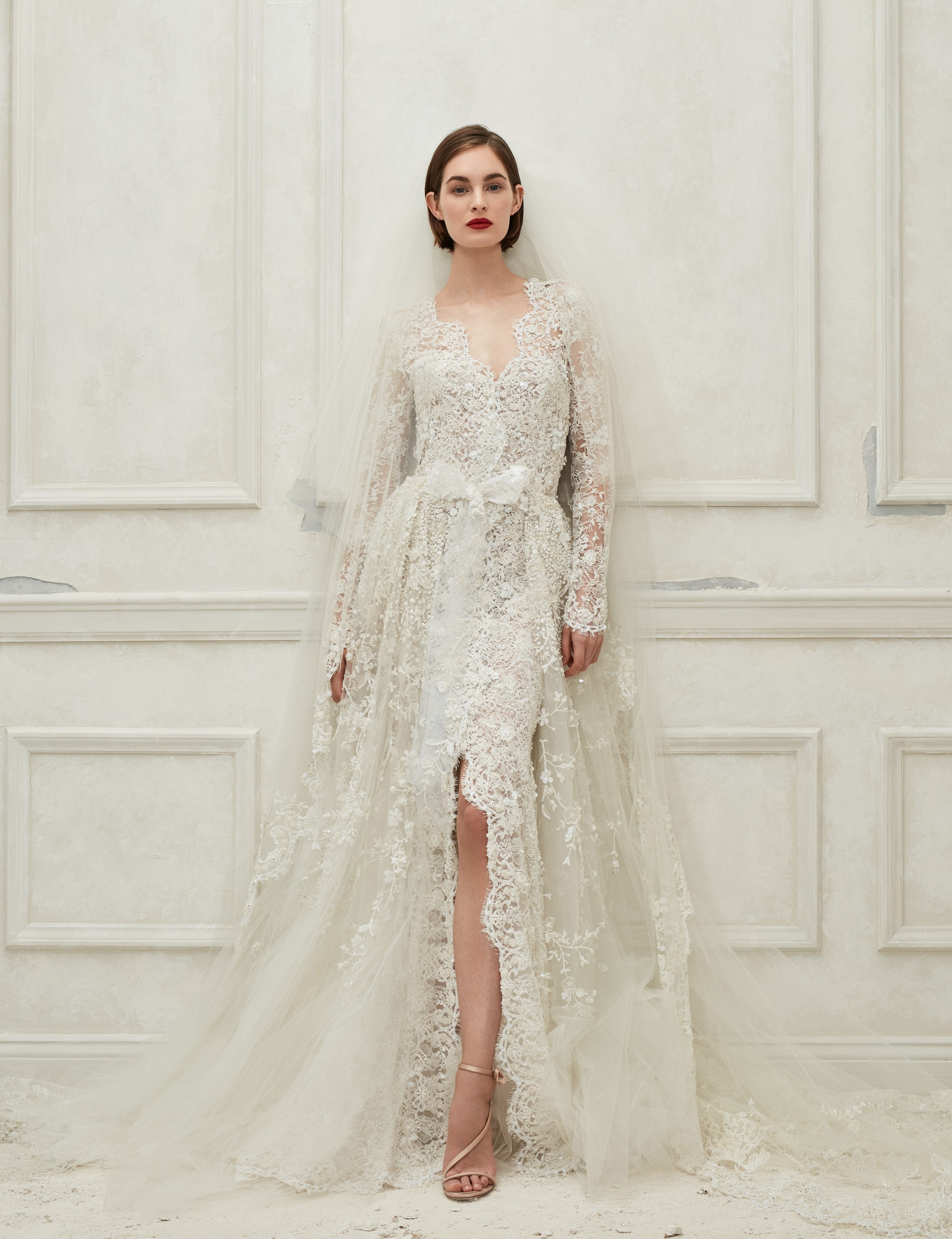 abito da sposa ricamato oscar-de-la-renta-fall-2019