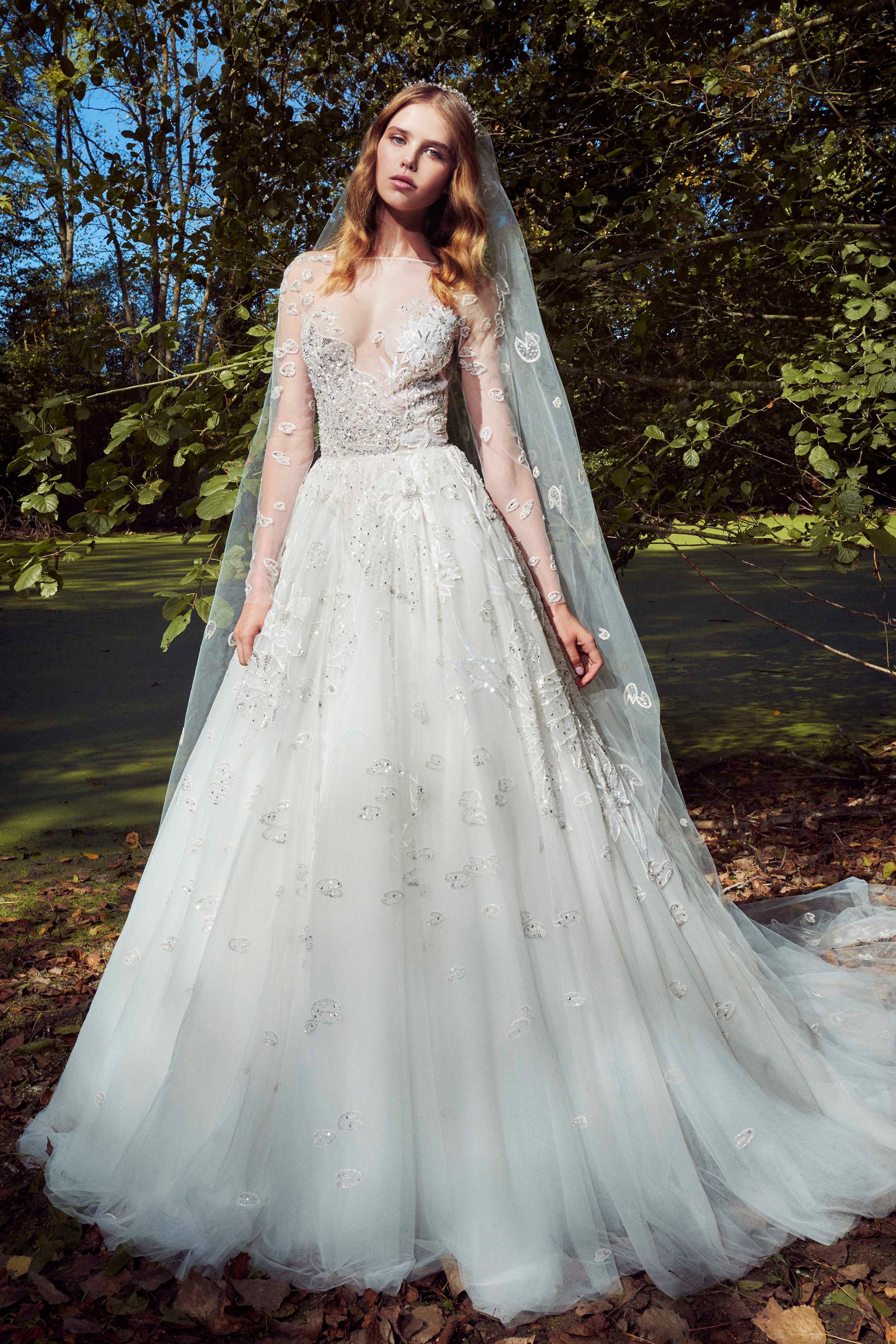 abito da sposa velato zuhair-murad-fall-2019
