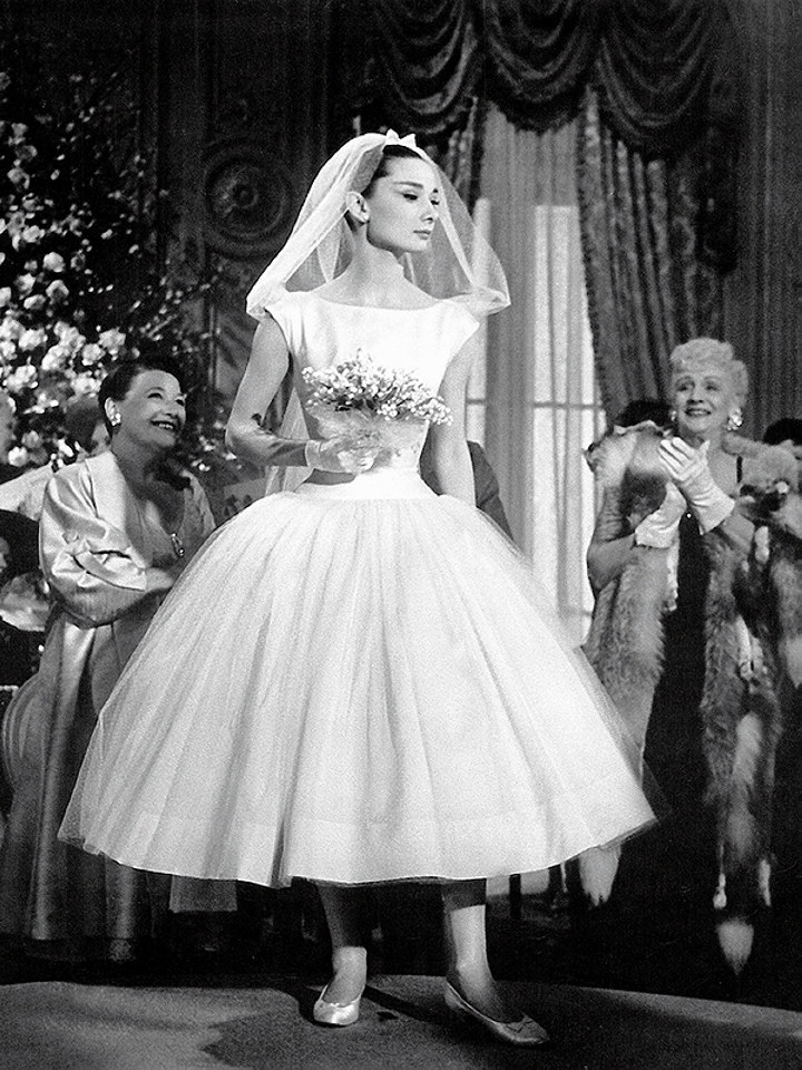 Audrey Hepburn in abito da sposa FUnny Face Audrey Hepburn in abito da sposa Funny Face